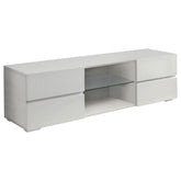 Orleans Furniture - Coaster - Galvin 4-drawer Wood 55-inch TV Stand White High Gloss - 700825